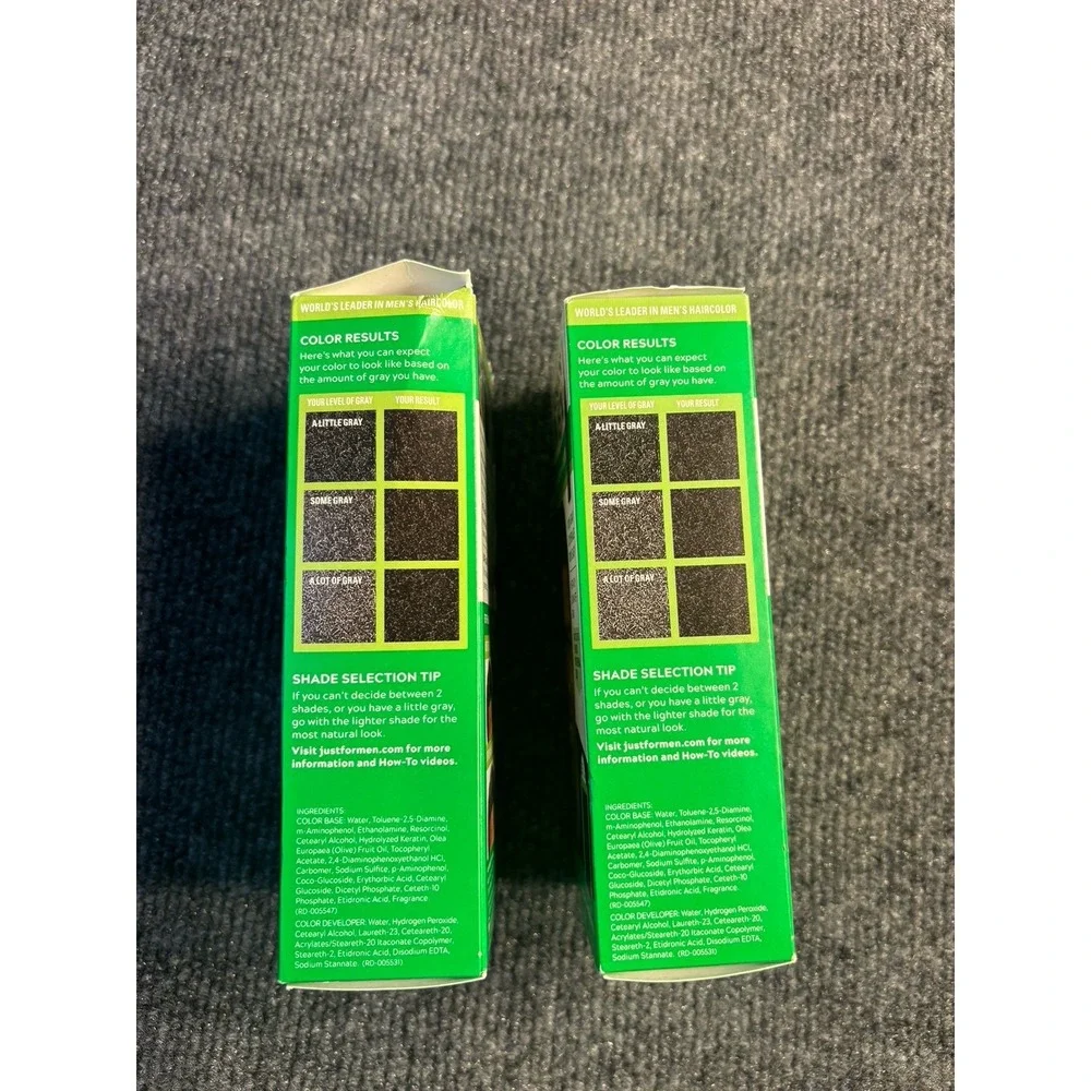 Just For Men Shampoo In #H-60 Hair Color Jet Black Brand‎ New Lot Of 2